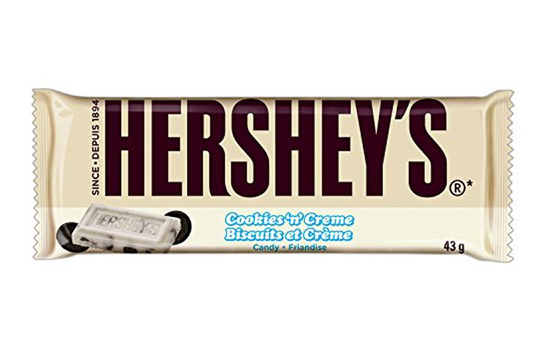 Hershey's Cookies 'n' Creme Bar    Pack  43 grams